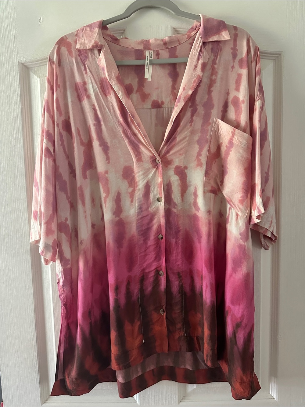 ANTHROPOLOGIE Tie Dye Buttondown Shirt